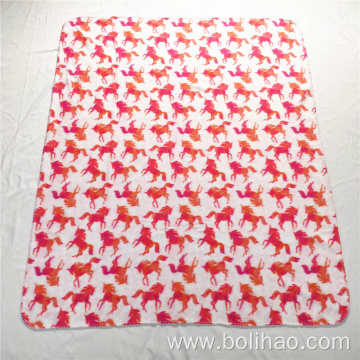 Manufacturers Supply Brushed Fleece Baby Blanket Soft Fleece Blanket